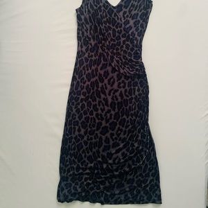 leopard print cocktail dress